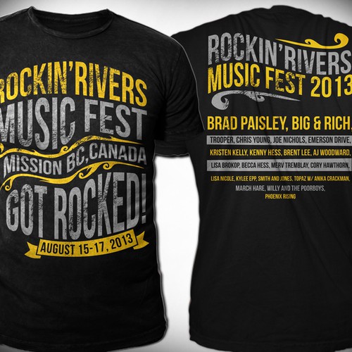 retro festival shirts