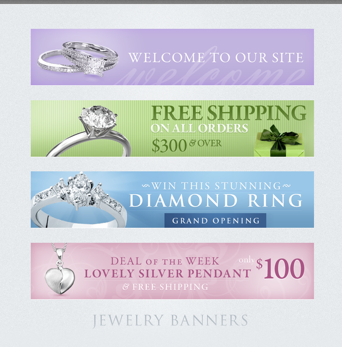 Jewelry Banners | Banner ad contest